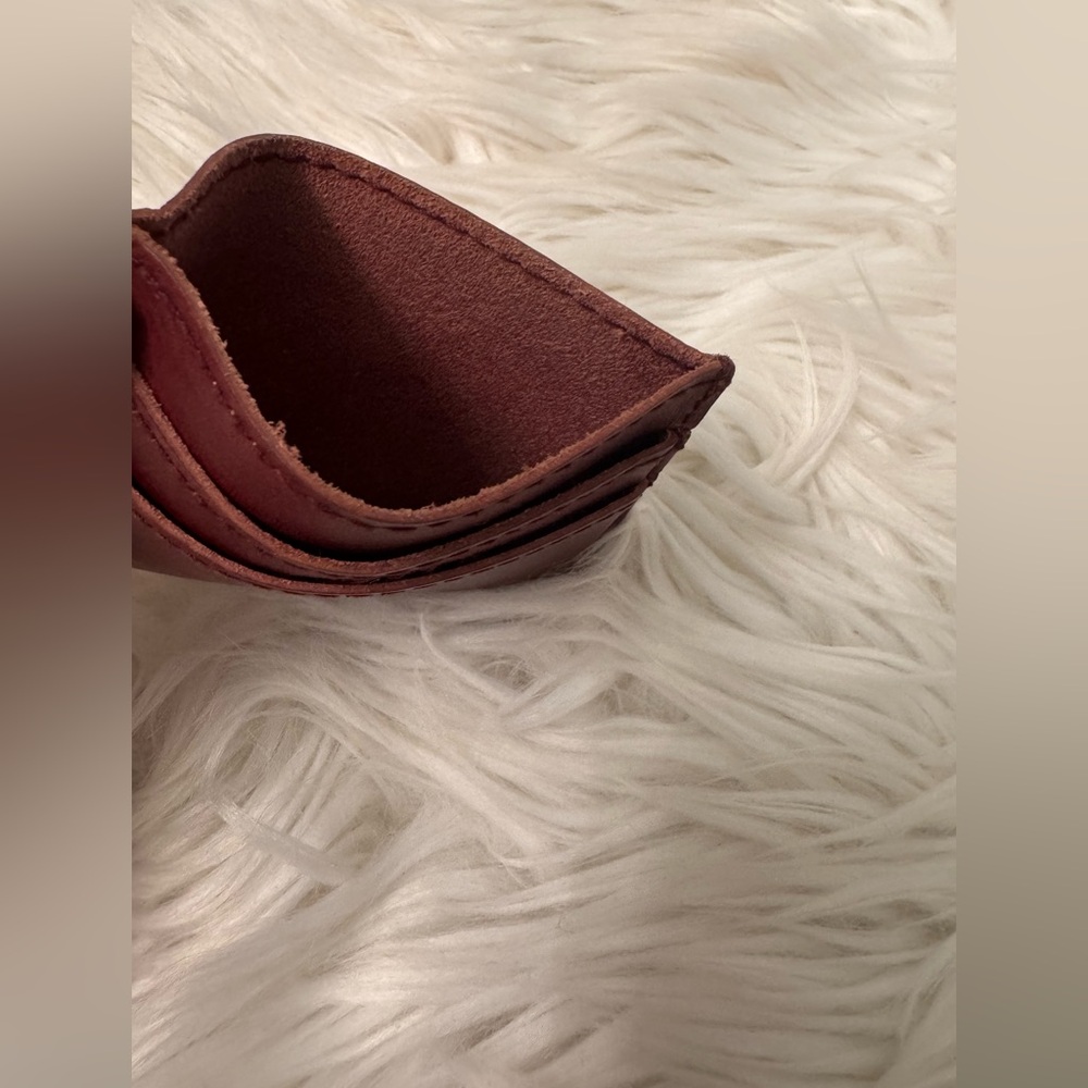 Madewell Card Holder - Deep Burgundy - Picture 3 of 3